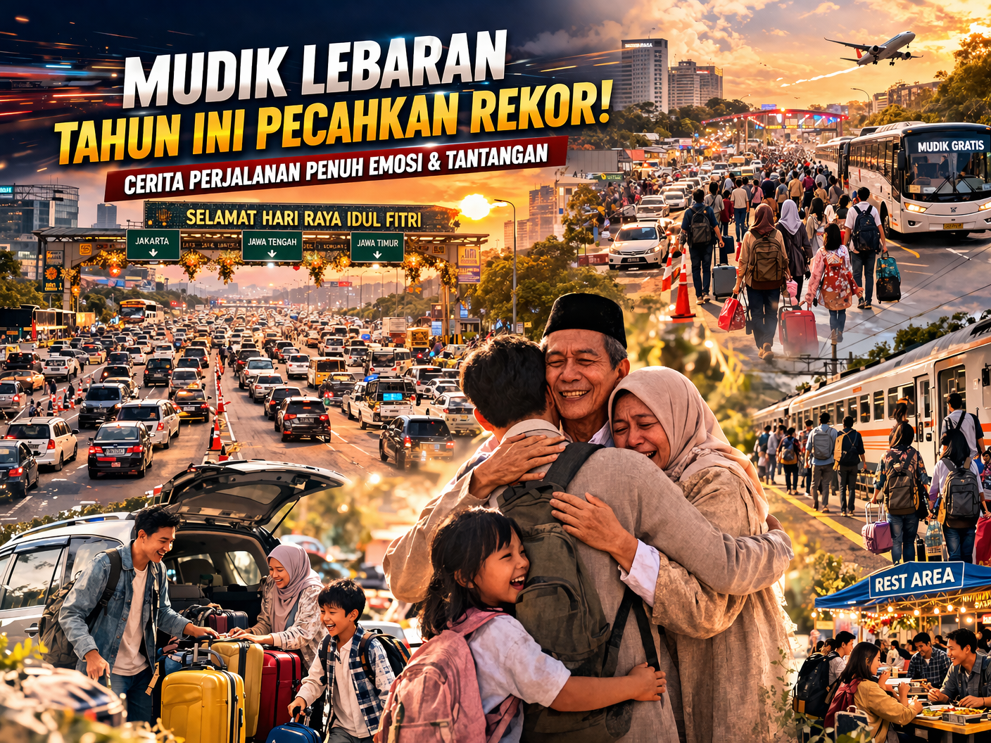 “Mudik Lebaran Tahun Ini Pecahkan Rekor! Cerita Perjalanan Penuh Emosi dan Tantangan”