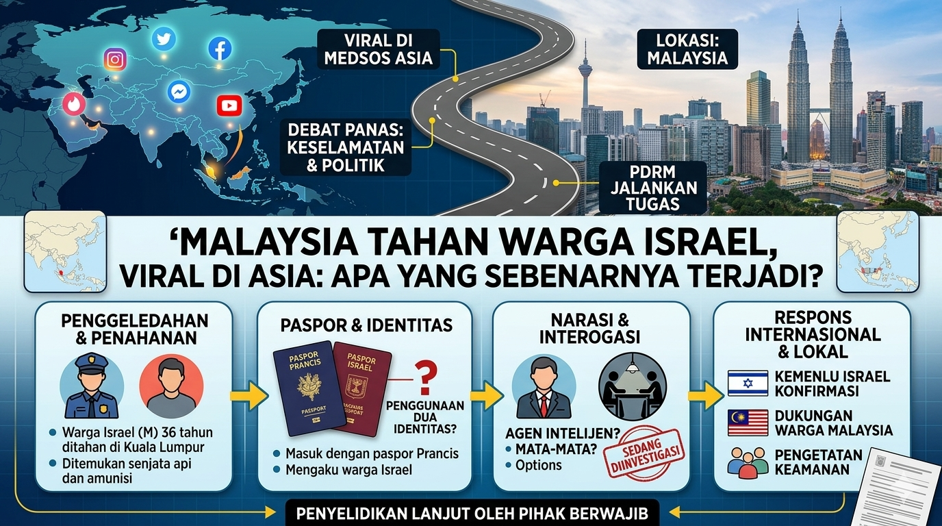 Malaysia Tahan Warga Israel, Viral di Asia: Apa yang Sebenarnya Terjadi?