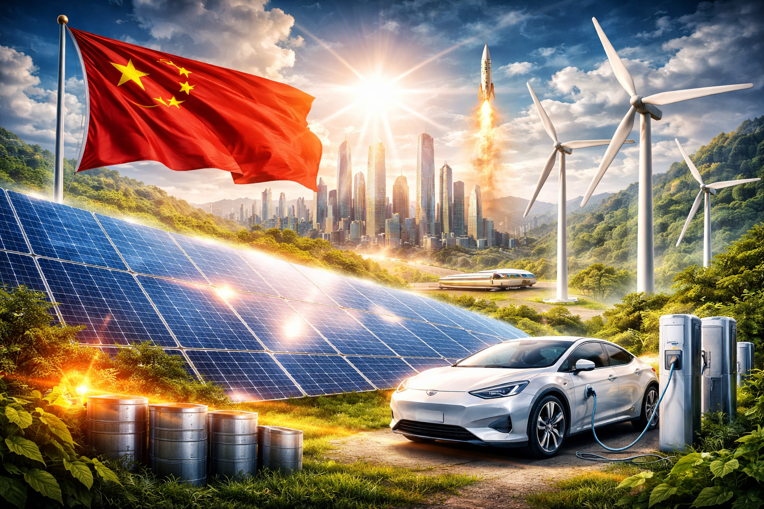 China Melesat! Revolusi Energi Bersih Ubah Peta Dunia