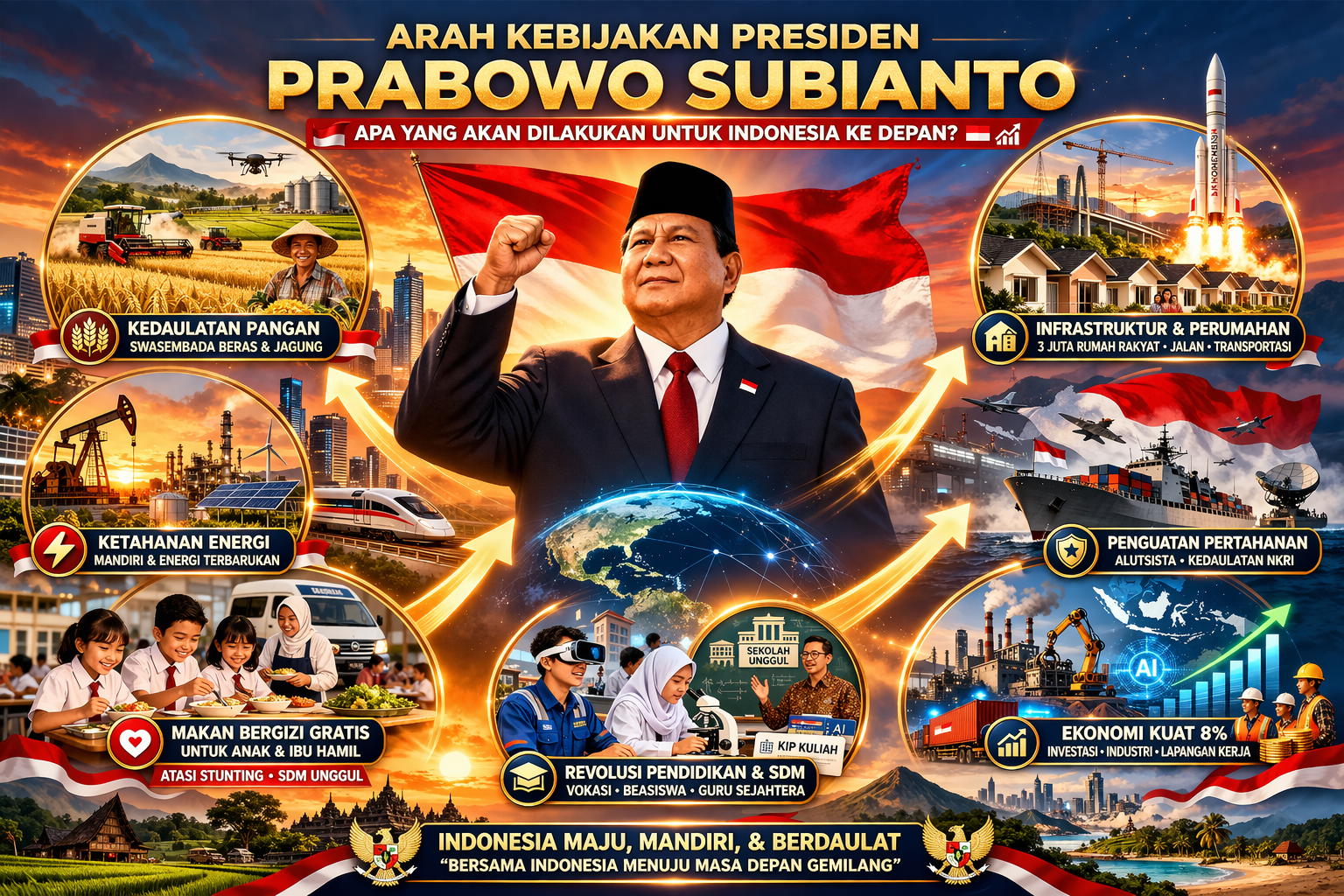 Arah Kebijakan Presiden Prabowo Subianto: Apa yang Akan Dilakukan untuk Indonesia ke Depan? 🇮🇩📈