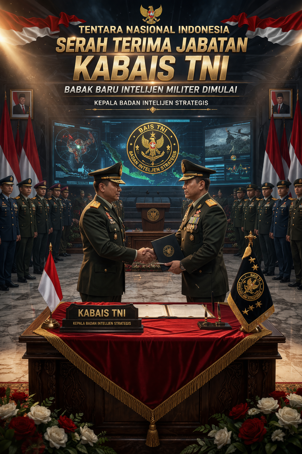 Tentara Nasional Indonesia Lakukan Serah Terima Jabatan Kabais, Babak Baru Intelijen Militer Dimulai