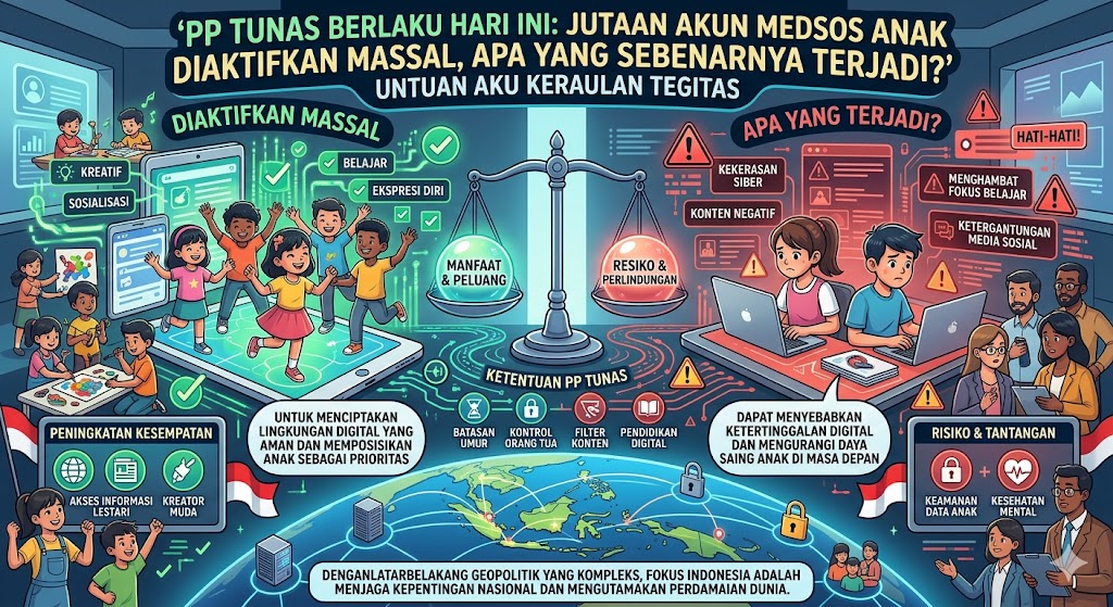 PP TUNAS Berlaku Hari Ini: Jutaan Akun Medsos Anak Diaktifkan Massal, Apa yang Sebenarnya Terjadi?
