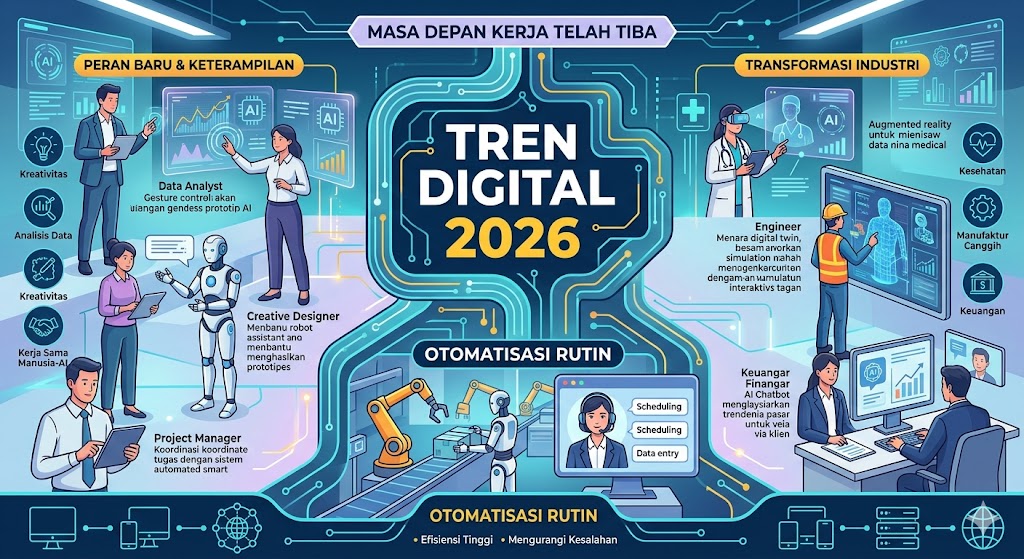 Tren Digital 2026: AI dan Otomatisasi Ubah Dunia Kerja Secara Drastis