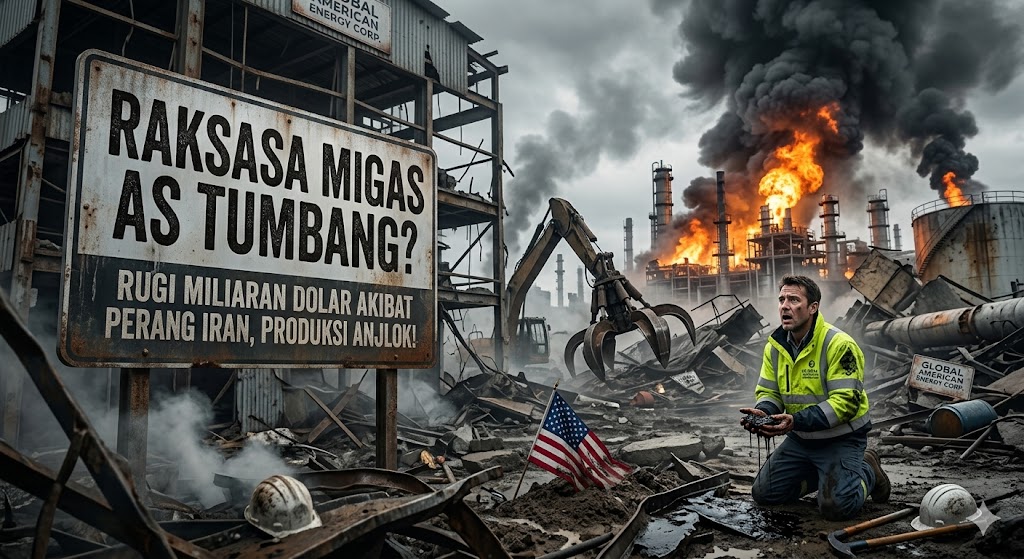 Raksasa Migas AS Tumbang? Rugi Miliaran Dolar Akibat Perang Iran, Produksi Anjlok!