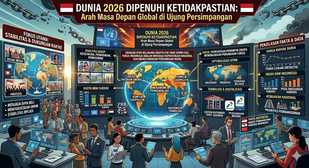 Dunia 2026 Dipenuhi Ketidakpastian: Arah Masa Depan Global di Ujung Persimpangan