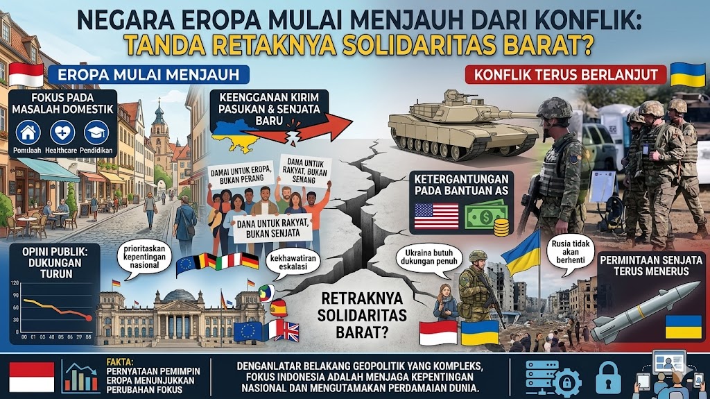 Negara Eropa Mulai Menjauh dari Konflik: Tanda Retaknya Solidaritas Barat?