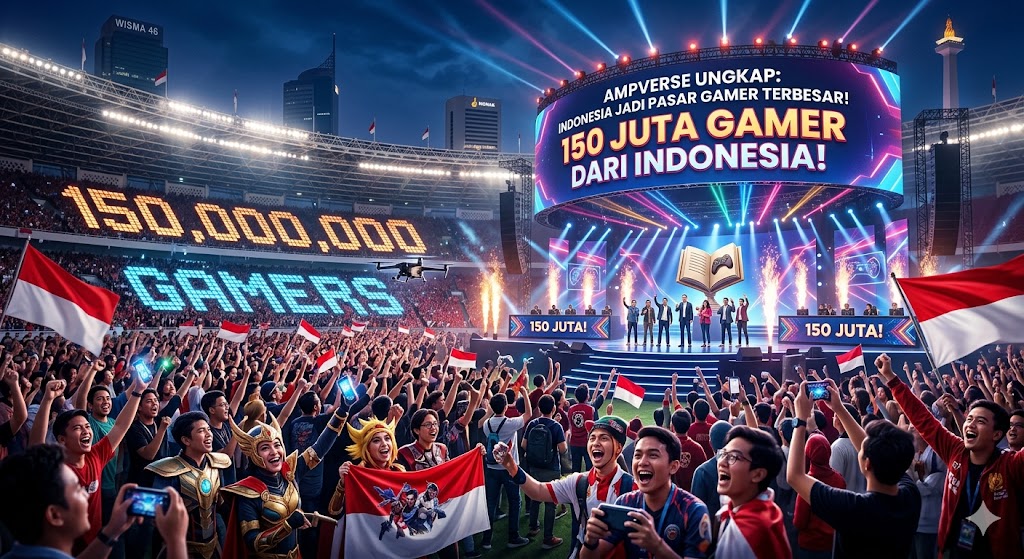 Jadi Pasar Terbesar! Ampverse Ungkap 150 Juta Gamer dari Indonesia
