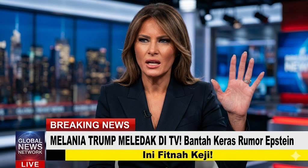 Melania Trump Meledak di TV! Bantah Keras Rumor Epstein — “Ini Fitnah Keji!”