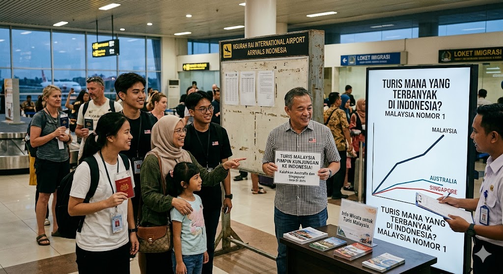 Turis Malaysia Pimpin Kunjungan ke Indonesia, Kalahkan Australia dan Singapura