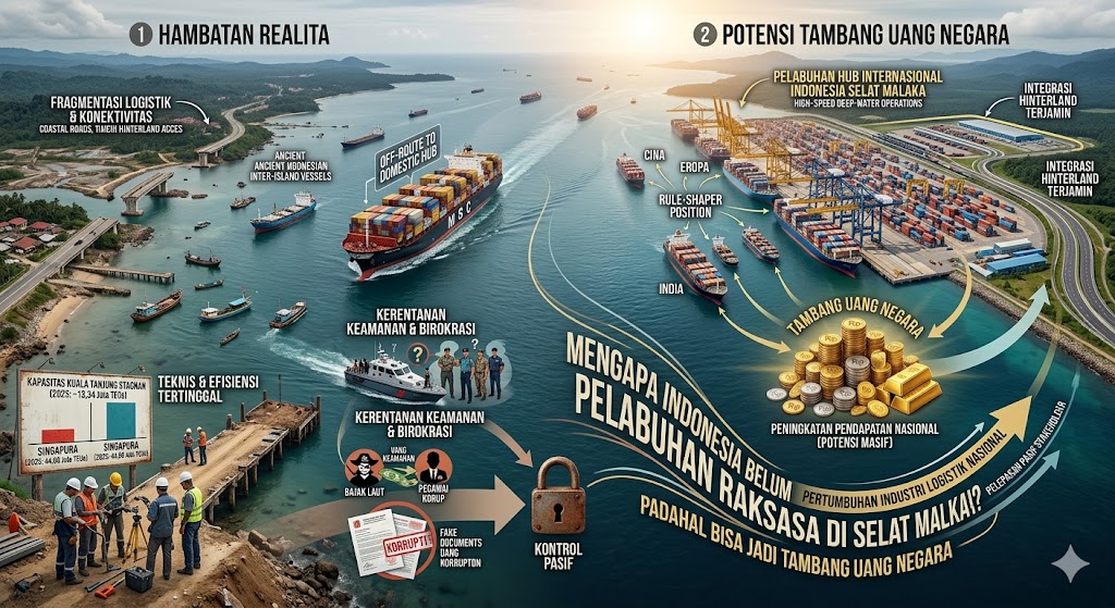 Mengapa Indonesia Belum Membangun Pelabuhan Raksasa di Selat Malaka? Padahal Bisa Jadi Tambang Uang Negara