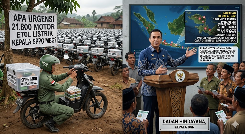Apa Urgensi 21.800 Motor Listrik untuk Kepala SPPG MBG? Ini Jawaban Kepala BGN
