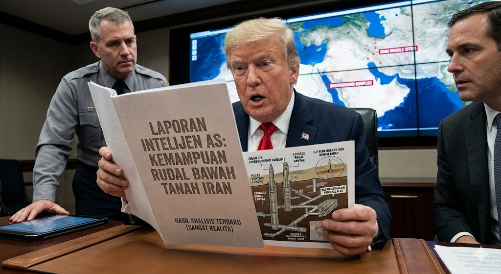 Laporan Intelijen AS Bikin Kaget Trump soal Kemampuan Rudal Bawah Tanah Iran