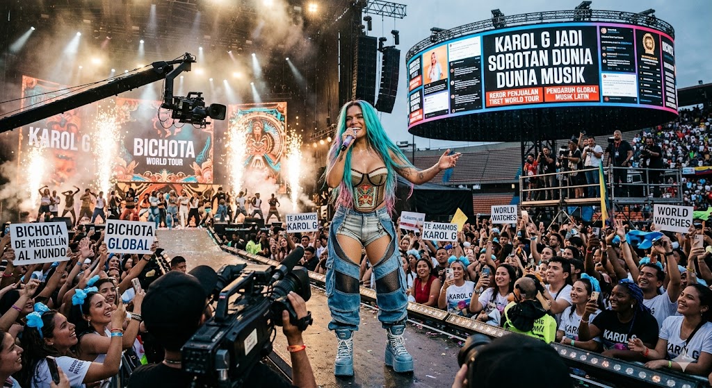 Karol G Jadi Sorotan Dunia Musik: Dari Penyanyi Lokal hingga Ratu Latin Global