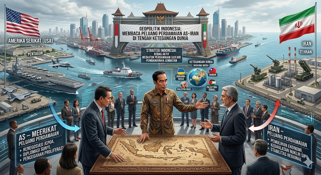Geopolitik Indonesia: Membaca Peluang Perdamaian AS–Iran di Tengah Ketegangan Dunia